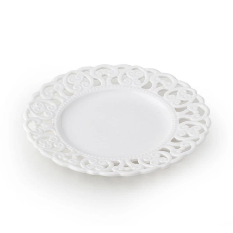 Box 2 Piatti Piani Porcellana Traforata Ø26cm 3 Box 2 Piatti Piani Porcellana Traforata Ø26cm