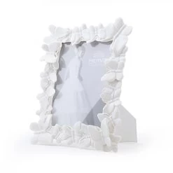 Cornice In Porcellana Con Farfalle 22x25cm