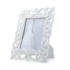 Cornice Porcellana Traforata Barocca Ø22x28cm