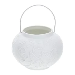 Lampada Porcellana Bianca Biscuit 12x9 Cm