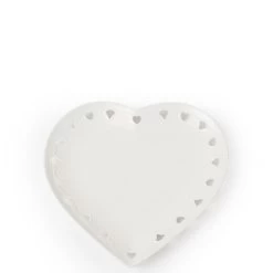 Piatto Cuore Porcellana Ø25cm