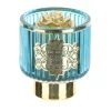 Portacandela In Vetro Blu E Oro Con Candela 1 Portacandela In Vetro Blu E Oro Con Candela -Negozio Di Mobili hervit portacandela in vetro blu e oro con candela