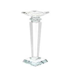 Portacandela Obelisco In Cristallo H. 20,5 Cm