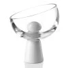 Alzata Con Coppa Trasparente H 28 Cm Pallina Bianca -Negozio Di Mobili ivv alzata con coppa trasparente h 28 cm pallina bianca