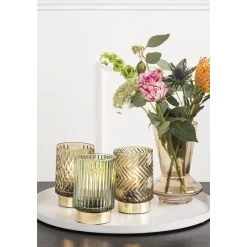 Karlsson Lampada Votiva A Led Diamond Ambra Ø8,5xH13cm