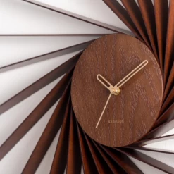 Karlsson Orologio Da Parete Helix XL Dark Wood Ø68cm -Negozio Di Mobili karlsson orologio da parete helix xl dark wood o68cm 1