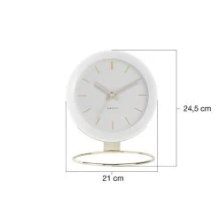 Karlsson Orologio Da Tavolo Globe Bianco Ø21cm -Negozio Di Mobili karlsson orologio da tavolo globe bianco o21cm 3