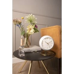 Karlsson Orologio Da Tavolo Globe Bianco Ø21cm -Negozio Di Mobili karlsson orologio da tavolo globe bianco o21cm 4