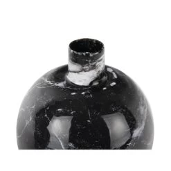 Karlsson Portacandela Marble Look Nero Ø11x10cm