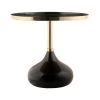 Karlsson Tavolino Mila Large Nero E Oro Ø50x48cm -Negozio Di Mobili karlsson tavolino mila large nero e oro o50x48cm