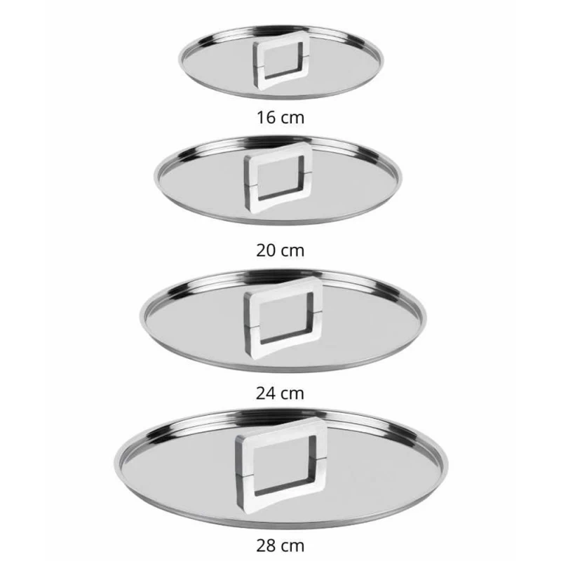Coperchio Norma In Acciaio Ø16cm 4 Coperchio Norma In Acciaio Ø16cm - immagine 2