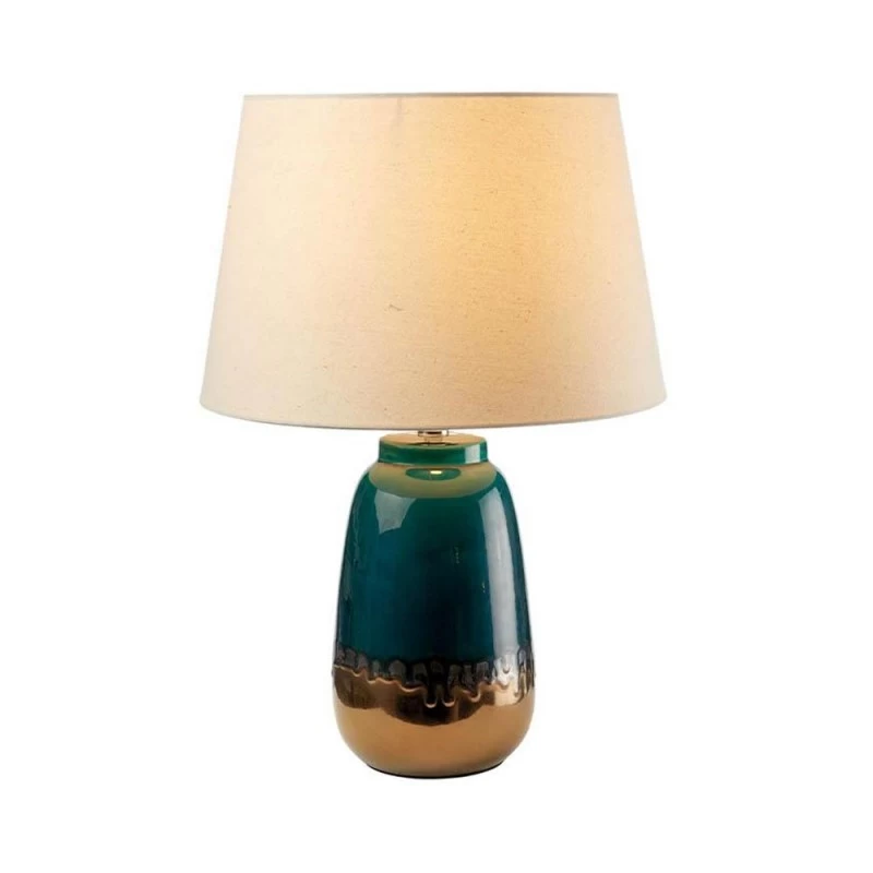 Lampada In Stile Ethno Chic Verde E Bianca H56cm 3 Lampada In Stile Ethno Chic Verde E Bianca H56cm