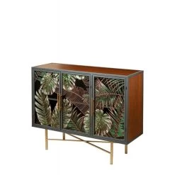 Mobile A 3 Ante Con Decoro Tropicale 105x81cm 12 Mobile A 3 Ante Con Decoro Tropicale 105x81cm -Negozio Di Mobili l oca nera mobile a 3 ante con decoro tropicale 4