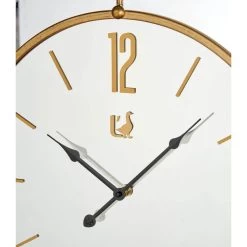 Orologio Con Specchio E Cornice Dorata Ø60cm