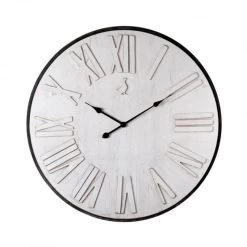 Orologio Da Parete Grande Avorio Ø80cm