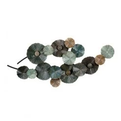 Pannello Decorativo In Metallo Con Fiori Stilizzati -Negozio Di Mobili l oca nera pannello decorativo in metallo con fiori stilizzati 1