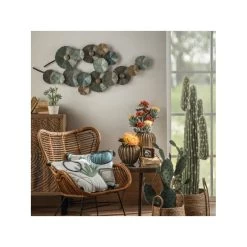 Pannello Decorativo In Metallo Con Fiori Stilizzati -Negozio Di Mobili l oca nera pannello decorativo in metallo con fiori stilizzati 2