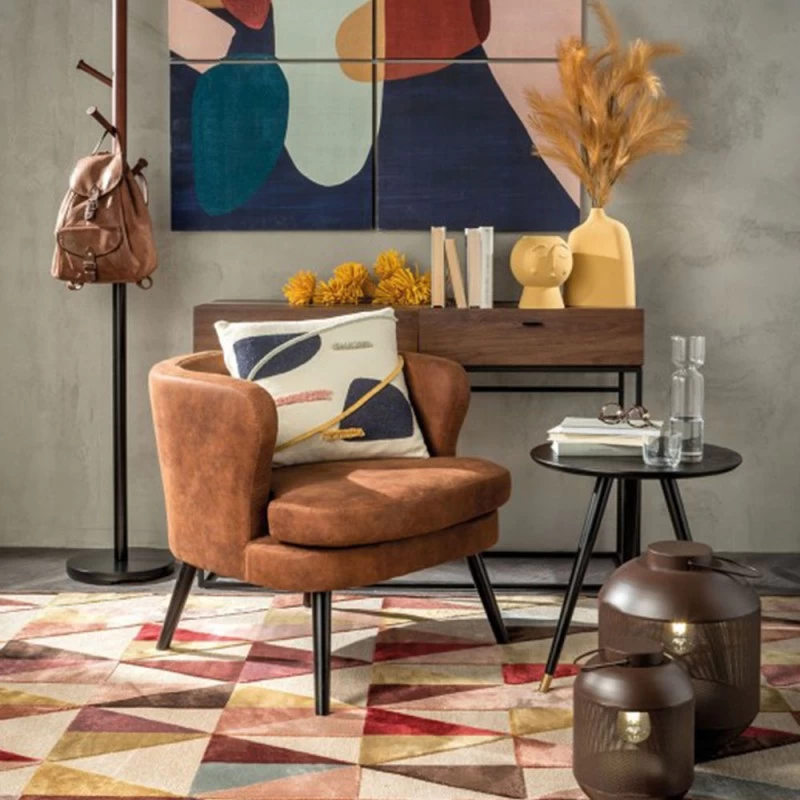 Poltroncina In Ecopelle Marrone 4 Poltroncina In Ecopelle Marrone - immagine 2