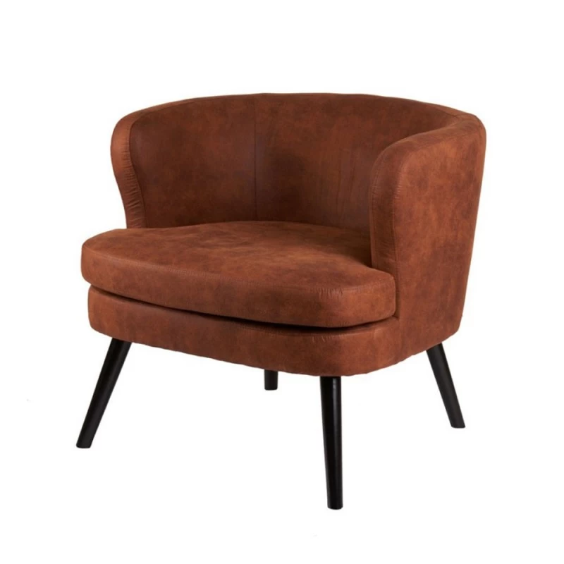 Poltroncina In Ecopelle Marrone 3 Poltroncina In Ecopelle Marrone