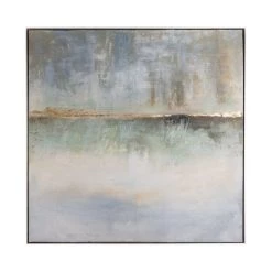 Quadro Con Cornice Acrilico Su Tela 100x100 Cm