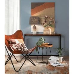 Quadro Canvas Astratto Con Color Caldi 80x100cm