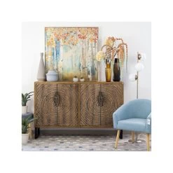 Quadro Con Cornice Con Paesaggio Autunnale 103x103cm