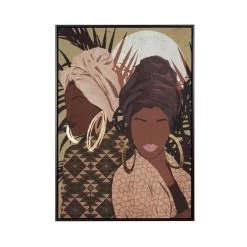 Negozio Di Mobili 21 Quadro Serigrafia Con Donne Cosmopolite 72x102cm