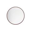 Specchio Rotondo Piccolo Con Cornice Rosso Merlot Ø45cm -Negozio Di Mobili l oca nera specchio rotondo piccolo con cornice rosso merlot o45cm