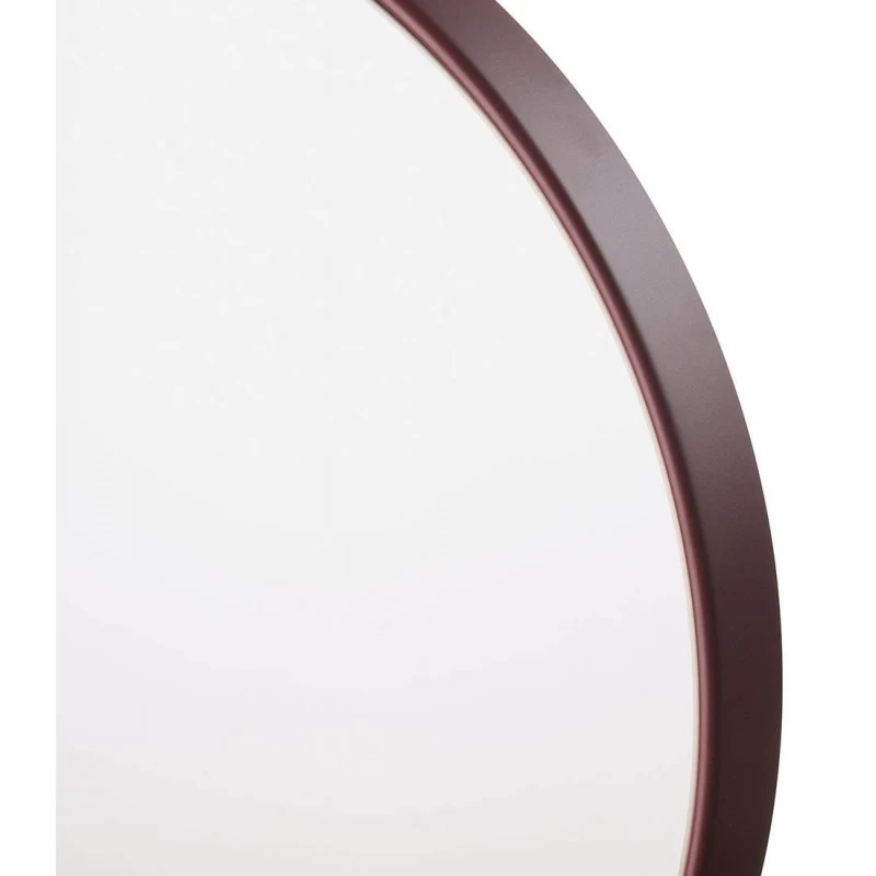 Specchio Rotondo Piccolo Con Cornice Rosso Merlot Ø45cm 6 Specchio Rotondo Piccolo Con Cornice Rosso Merlot Ø45cm - immagine 4