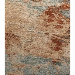 Tappeto A Pelo Corto Marrone E Azzurro 155x230cm -Negozio Di Mobili l oca nera tappeto a pelo corto marrone e azzurro 155x230cm 3