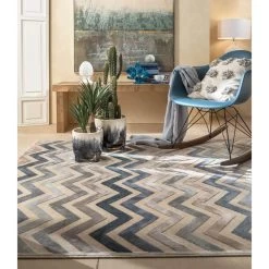 Tappeto Con Decoro Geometrico A Rilievo 160x230cm -Negozio Di Mobili l oca nera tappeto con decoro geometrico a rilievo 160x230cm 4