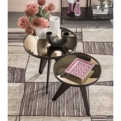 Tavolino Rotondo Urban Style Grande Ø48x51cm -Negozio Di Mobili l oca nera tavolino rotondo urban style grande o48x51cm 2