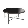 Tavolino Tondo Grande In Metallo Con Vetro Temperato Specchiato 2 Tavolino Tondo Grande In Metallo Con Vetro Temperato Specchiato -Negozio Di Mobili l oca nera tavolino tondo grande in metallo con vetro temperato specchiato