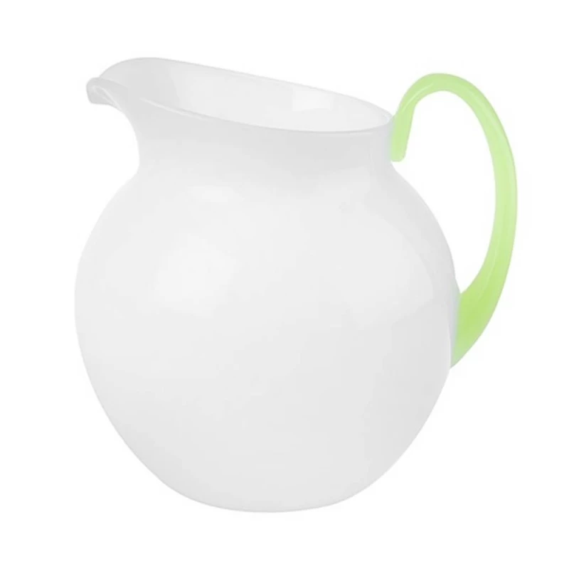 Brocca Pallina Opalina Bianca E Fluo 3 Brocca Pallina Opalina Bianca E Fluo