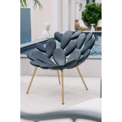 QEEBOO Poltrona Filicudi Nera E Vaso Ming Nero -Negozio Di Mobili qeeboo poltrona filicudi nera e vaso ming nero 1 4