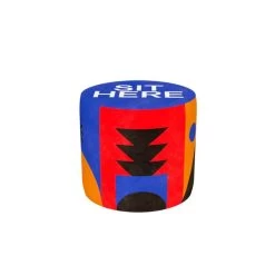 Pouf Colorato Sit Here Blue Denim S Ø50x45cm