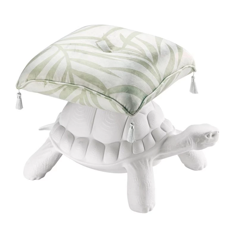Pouf Turtle Carry Pouf White 4 Pouf Turtle Carry Pouf White - immagine 2