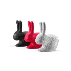 Sedia Rabbit Chair Baby Dots Bianca Con Pois Neri 7 Sedia Rabbit Chair Baby Dots Bianca Con Pois Neri -Negozio Di Mobili qeeboo sedia rabbit chair baby dots bianca con pois neri 2