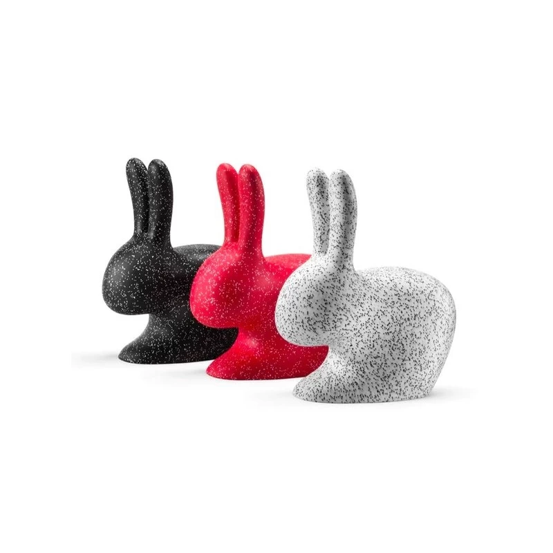 Sedia Rabbit Chair Baby Dots Bianca Con Pois Neri 5 Sedia Rabbit Chair Baby Dots Bianca Con Pois Neri - immagine 3