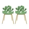 Set 2 Sedie Filicudi Chair Verdi E Ottone -Negozio Di Mobili qeeboo set 2 sedie filicudi chair verdi e ottone