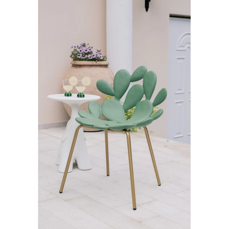 QEEBOO Set 2 Sedie Filicudi Chair Verdi E Tavolino Elefante Pako Bianco 3 QEEBOO Set 2 Sedie Filicudi Chair Verdi E Tavolino Elefante Pako Bianco