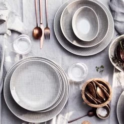 Rosenthal Mesh MOUNTAIN Set 18 Piatti Tondi + 6 Bicchieri