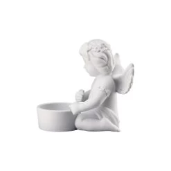 Rosenthal Porta Tealight Angelo Con Corona Di Fiori Bianco Medio H10cm -Negozio Di Mobili rosenthal porta tealight angelo con corona di fiori bianco medio h10cm 3
