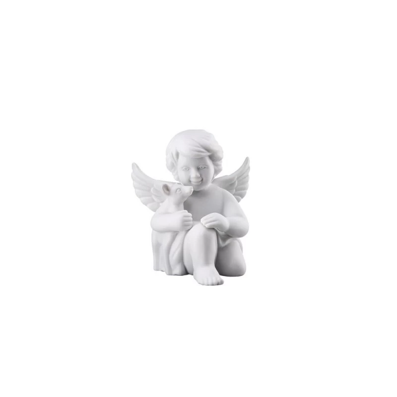 Rosenthal Statuetta Angelo Con Bambi Bianco Piccolo H6cm 3 Rosenthal Statuetta Angelo Con Bambi Bianco Piccolo H6cm
