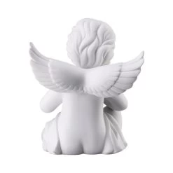Rosenthal Statuetta Angelo Con Tavolozza Bianco Grande H14cm
