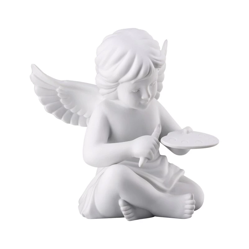 Rosenthal Statuetta Angelo Con Tavolozza Bianco Grande H14cm 8 Rosenthal Statuetta Angelo Con Tavolozza Bianco Grande H14cm - immagine 6