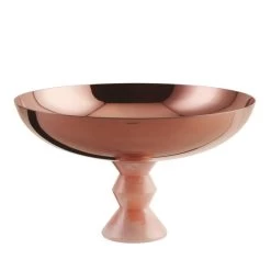 Madame Coppa Con Piede Rosa Onice ø 26 Cm