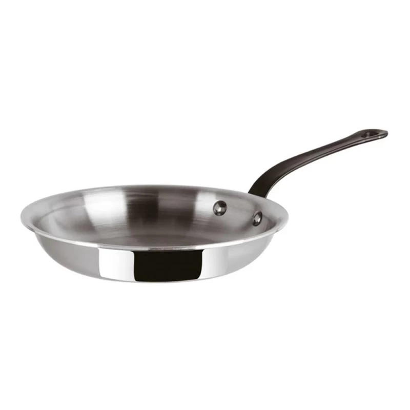 Padella Con Manico Home Chef Inox Ø30cm 4 Padella Con Manico Home Chef Inox Ø30cm - immagine 2