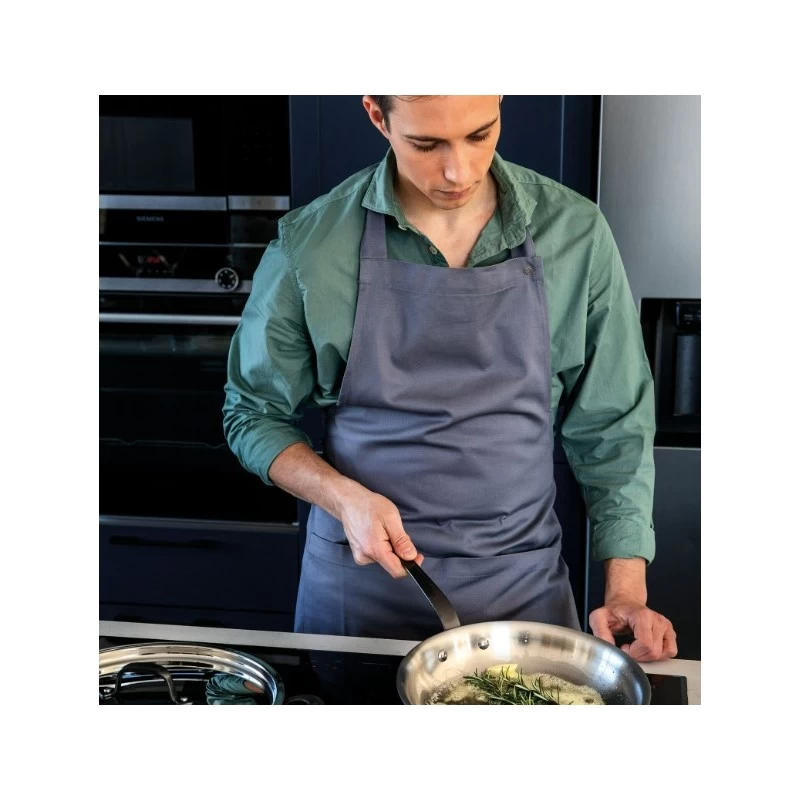 Padella Con Manico Home Chef Inox Ø30cm 5 Padella Con Manico Home Chef Inox Ø30cm - immagine 3