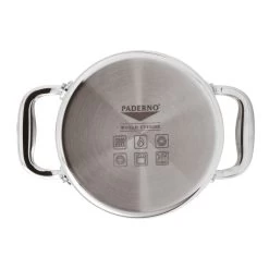 Paderno Pentola Monoporzione Serie 12200 Inox Ø12x6cm